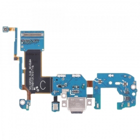 Samsung G955F Galaxy S8+ laddarkontakt och mikrofon med flex