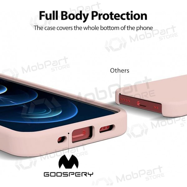 Mobilskal / fodral Mercury Silicone Case Apple iPhone 16e rosa sandfärg Mobilskal / fodral Mercury Silicone Case Apple iPhone 16e rosa sandfärg