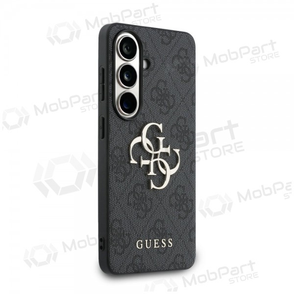 Samsung Galaxy S26 fodral - Guess PU 4G Metal Logo (grå)