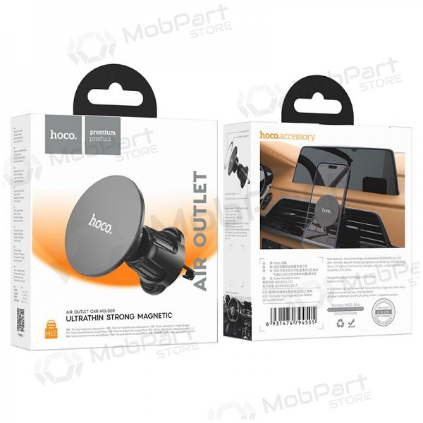 Universal bilhållare Hoco H12 (air vent) svart