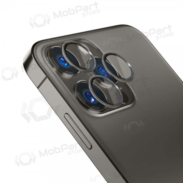Apple iPhone 13 Pro / 13 Pro Max svart härdat skyddande glas för kameran Apple iPhone 13 Pro / 13 Pro Max svart härdat skyddande glas för kameran