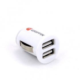 Billaddare GRIFFIN USB (2xUSB 1A) (vit)