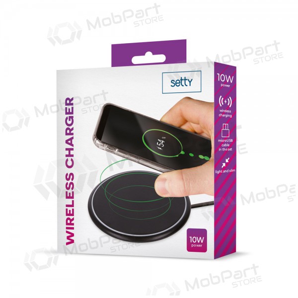Laddare trådlös Setty 10W (svart)