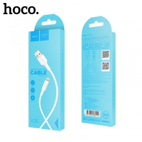USB kabel HOCO X25 lightning 1.0m (vit)