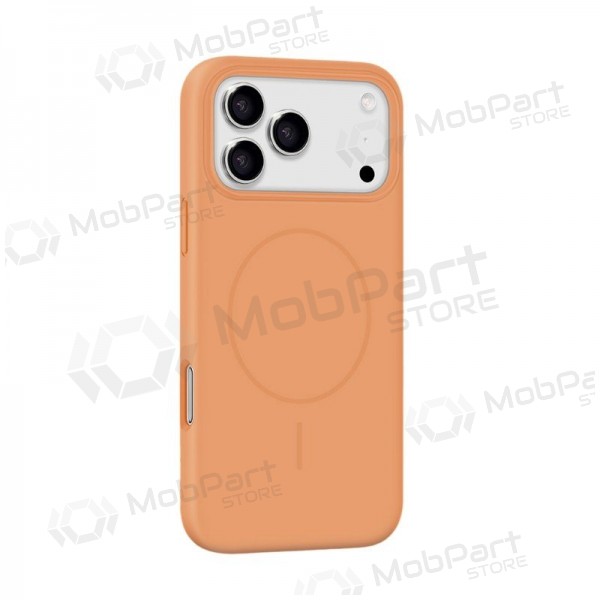 Apple iPhone 17 fodral - X-Level Fluid Skin MagSafe (orange)