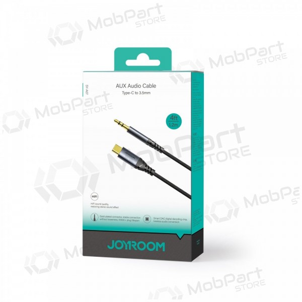 Audio kabel Joyroom SY-A07 USB-C to 3,5mm 1.2m svart