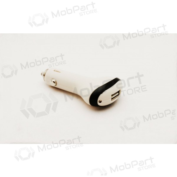 Billaddare (USB) (big/long) vit (0.6A)