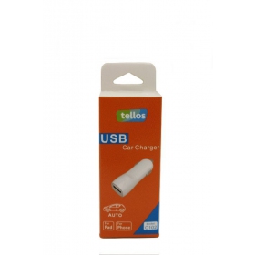 Billaddare Tellos C102 USB 1A (vit)