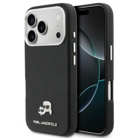 Apple iPhone 17 Pro fodral -Karl Lagerfeld PU Karl and Choupette Heads Pins MagSafe-