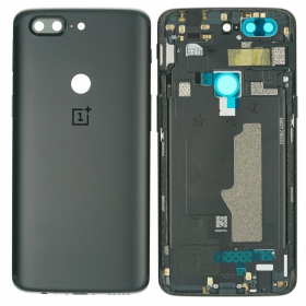 OnePlus 5T baksida / batterilucka svart (Midnight Black) (begagnad grade B, original)