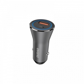 Dudao R4Max 55 W USB-C + USB-A billaddare, grå