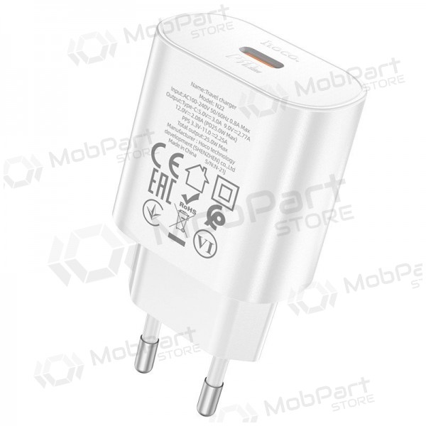 Telefonladdare Hoco N22 25 W USB-C vit