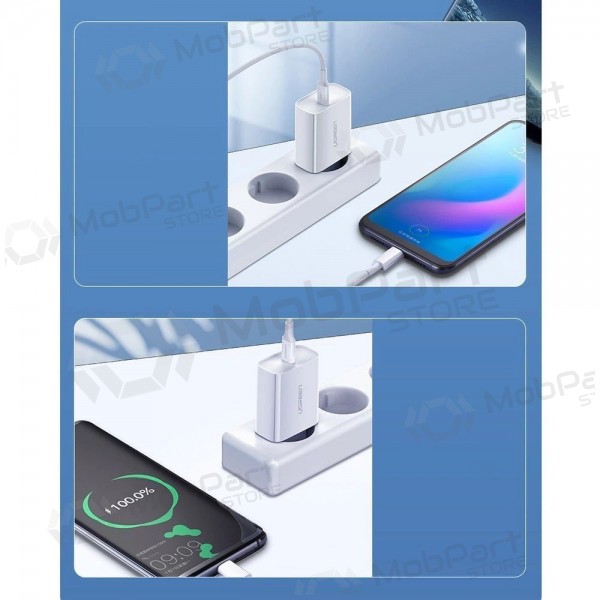Laddare buitinis Ugreen CD137 USB-C 20W 3A vit
