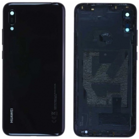 Huawei Y6 2019 / Y6 Pro 2019 / Y6 Prime 2019 baksida / batterilucka (svart) (begagnad grade B, original)