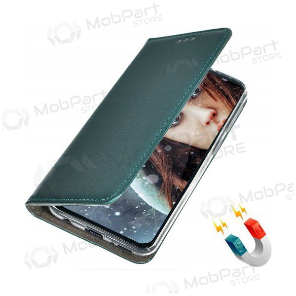 Samsung A135 Galaxy A13 4G fodral - Smart Magnetic (mörkgrön)