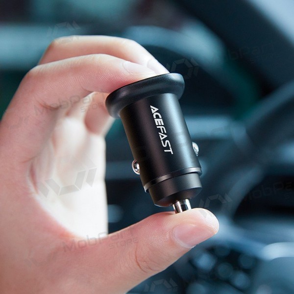 Laddare automobilinis Acefast B1 Mini 38W USB-C+USB-A svart