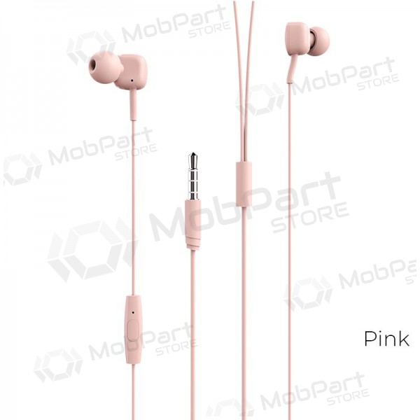 Headset Borofone BM34 3,5mm (rosa)
