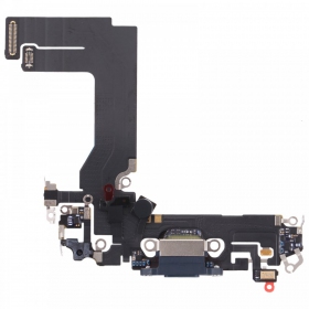 Apple iPhone 13 mini laddarkontakt och mikrofon med flex (svart)