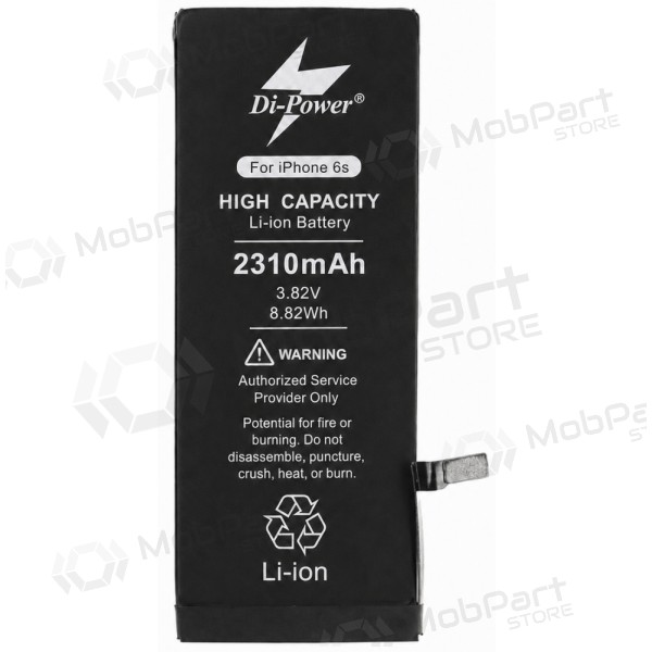 Apple iPhone 6s batteri, Di-Power 2310 mAh (förstärkt kapacitet)
