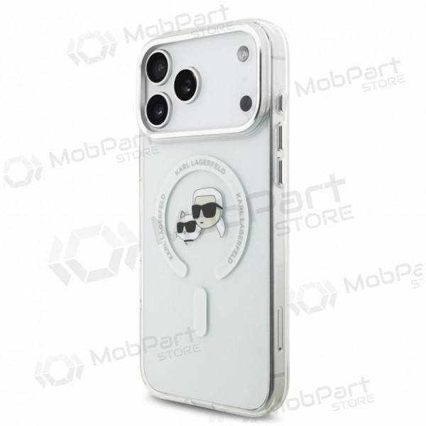 Apple iPhone 18 Pro Max fodral -Karl Lagerfeld IML K&CH Heads Metal Frame MagSafe- (transparent)