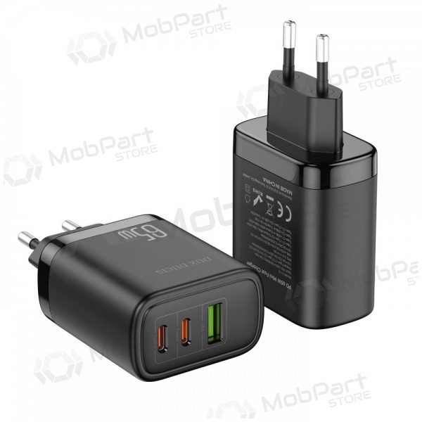 Laddare Dux Ducis C110 2xPD + Quick Charge 3.0 (svart)