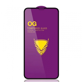LCD apsauginis stikliukas "11D Full Glue" Honor 90 Lite svart utan förpackning