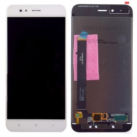 Xiaomi Mi A1 / Mi 5X skärm (vit)