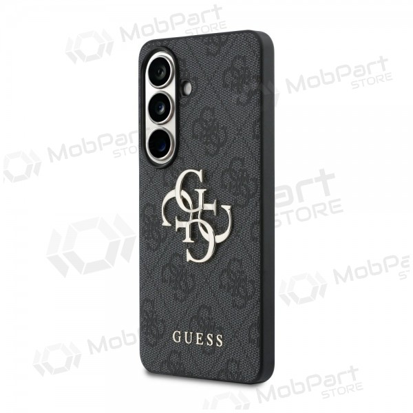 Samsung Galaxy S26 fodral - Guess PU 4G Metal Logo (grå)