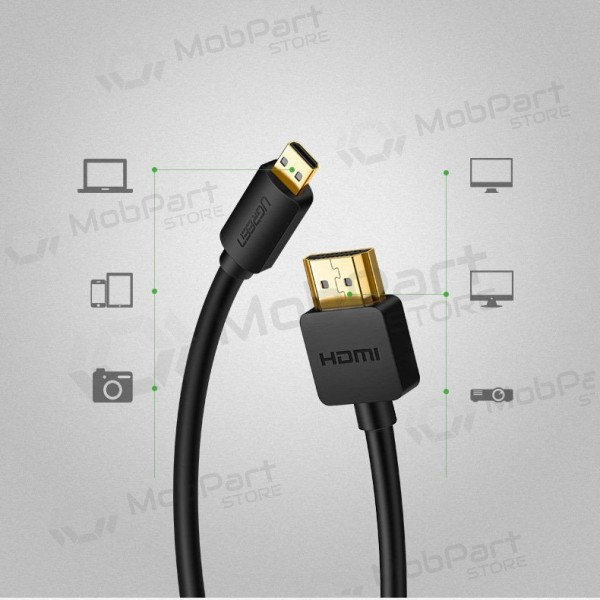 HDMI-kabel Ugreen HD127 HDMI till Micro HDMI 1.5 m 4K 60 Hz svart