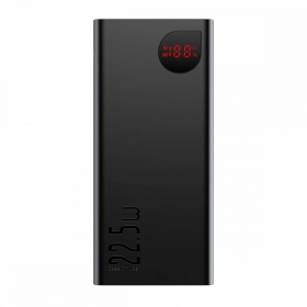 Powerbank Power Bank Baseus Adaman 22.5W 20000mAh + Type-C 0.3m svart PPAD070101