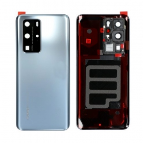 Huawei P40 Pro baksida / batterilucka (silver) (Silver Frost) (begagnad grade A, original)