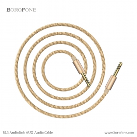 Audio adapter 3,5mm į 3,5mm Borofone BL3 (guld)