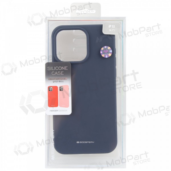 Mobilskal / fodral Mercury Silicone Case Apple iPhone 16e mörkblå Mobilskal / fodral Mercury Silicone Case Apple iPhone 16e mörkblå
