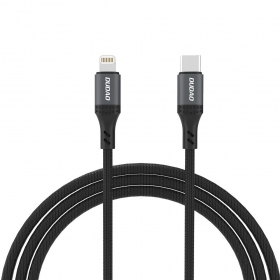 Lightning-kabel Dudao L3CL USB-C till Lightning 1.2 m 30 W svart