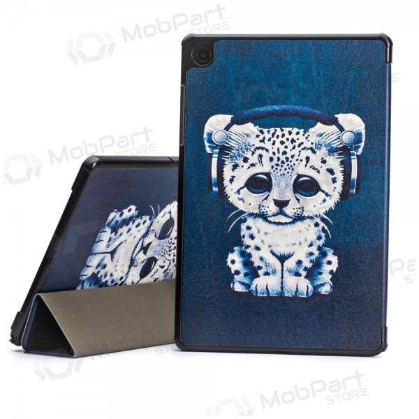 Samsung Galaxy Tab A9+, Tab A11+ fodral -Smart Leather- (sad cat)