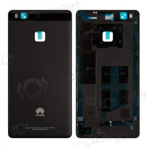 Huawei P9 Lite baksida / batterilucka (svart) (begagnad grade B, original)