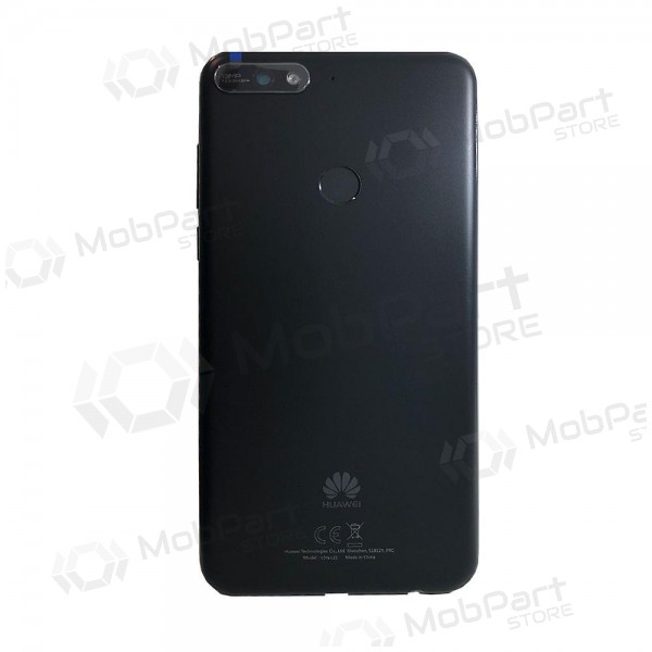 Huawei Y7 Prime 2018 baksida / batterilucka (svart) (begagnad grade B, original)