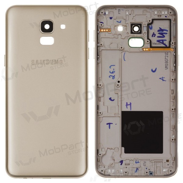 Samsung J600 Galaxy J6 2018 baksida / batterilucka (guld) - Premium