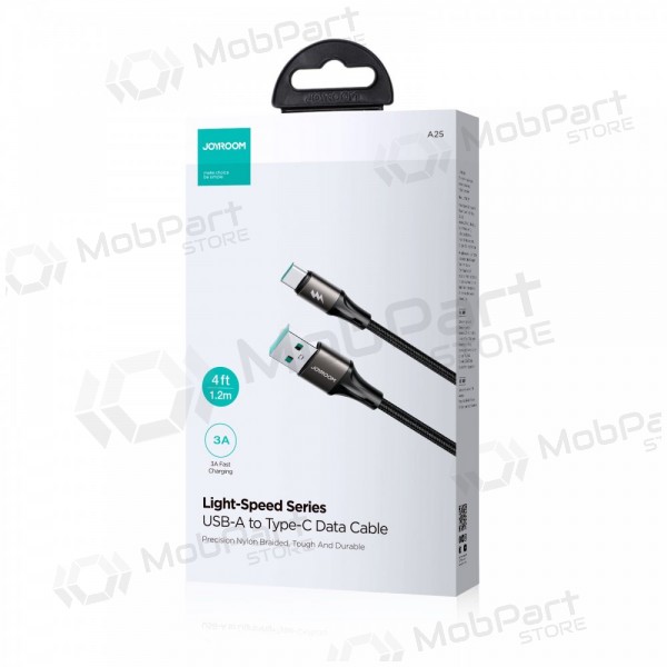 USB kabel Joyroom SA25-AC3 USB to USB-C 3A 2.0m svart