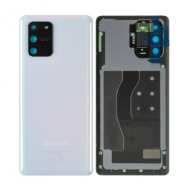 Samsung G770 Galaxy S10 Lite baksida / batterilucka vit (Prism White) (begagnad grade B, original)