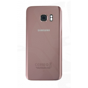 Samsung G930F Galaxy S7 baksida / batterilucka rosa (rose pink) (begagnad grade A, original)