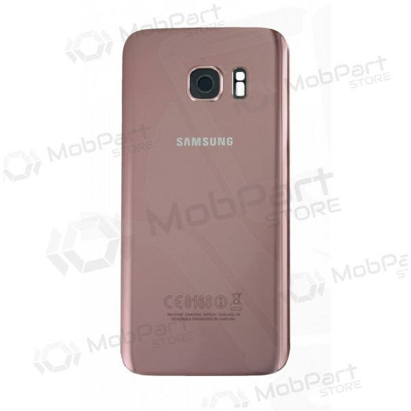 Samsung G930F Galaxy S7 baksida / batterilucka rosa (rose pink) (begagnad grade A, original)