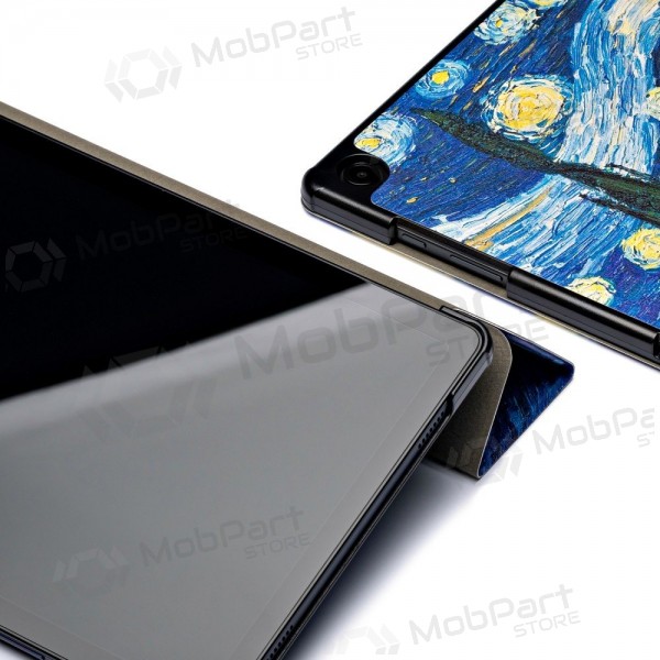 Samsung Galaxy Tab A9+, Tab A11+ fodral - Smart Leather (starry night)