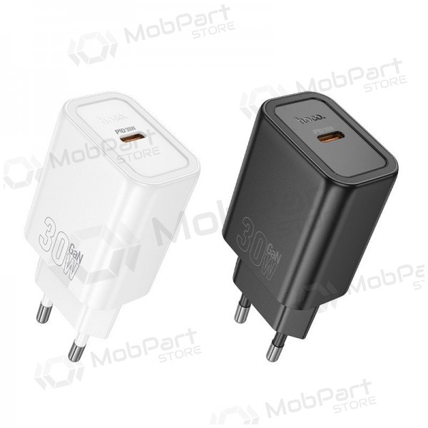 Telefonladdare Hoco N62 30 W GaN USB-C vit