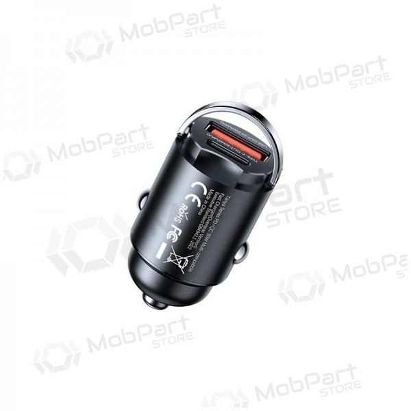 Billaddare Remax RCC359 30 W USB-C + USB-A svart