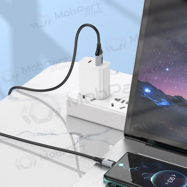 USB-C-kabel Borofone BX101 USB-A till USB-C 1 m vit