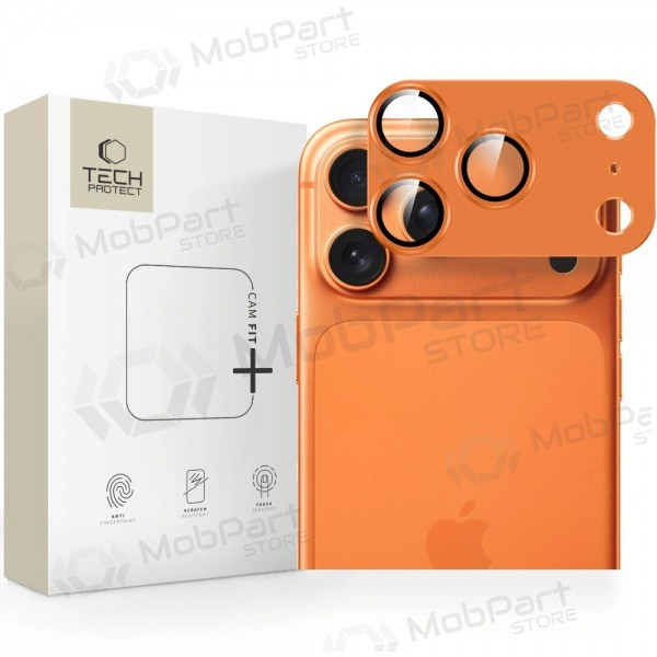 Apple iPhone 17 Pro Max kameras skydd - Tech-Protect CamFull Fit+ (Cosmic Orange)