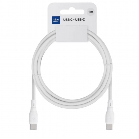 USB-C-kabel Blue Star PJ73-13-3 USB-C till USB-C 1 m 60 W vit