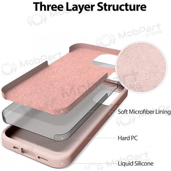 Mobilskal / fodral Mercury Silicone Case Apple iPhone 16e rosa sandfärg Mobilskal / fodral Mercury Silicone Case Apple iPhone 16e rosa sandfärg