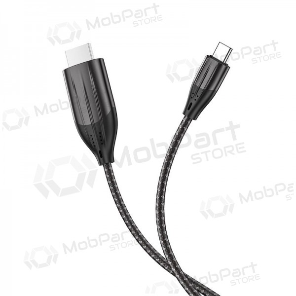 Kabel Hoco UA16 Type-C to HDMI 2.0m grå